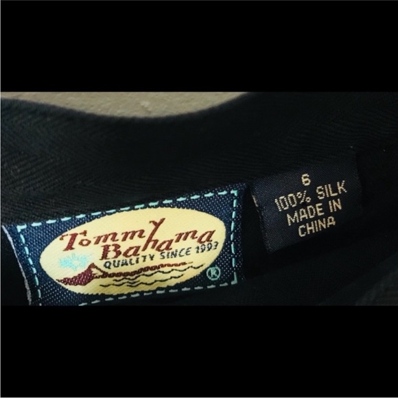 Tommy Bahama Vintage Silk High Waisted Straight Maxi Skirt - Picture 3 of 4